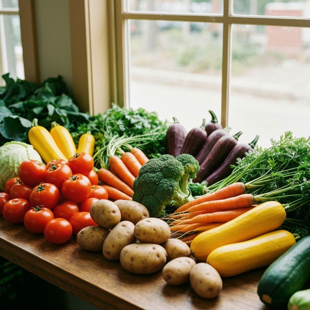 Fresh seasonal vegetables